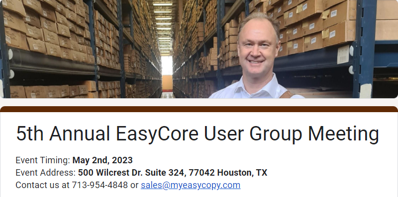 Read more about the article 5th Annual EasyCore User Group Meeting